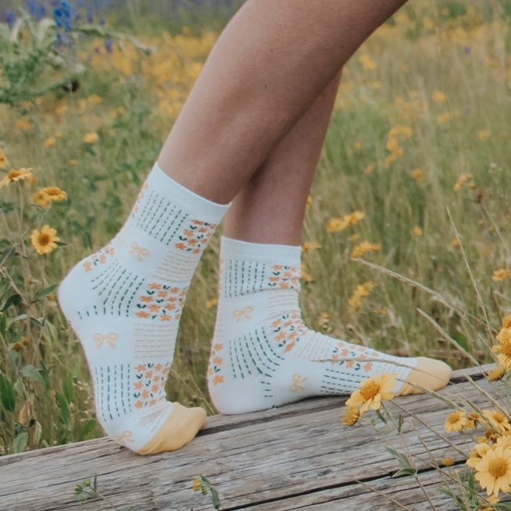 Remi Ribbon & Floral - Yellow