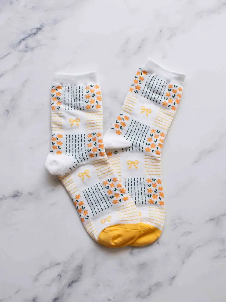 Remi Ribbon & Floral - Yellow