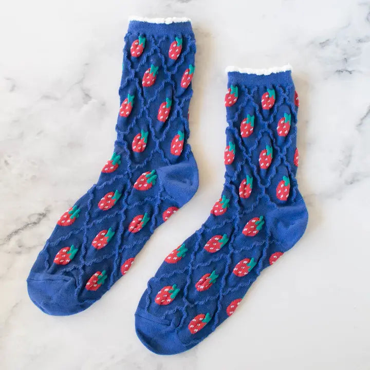 Retro Strawberry - Blue